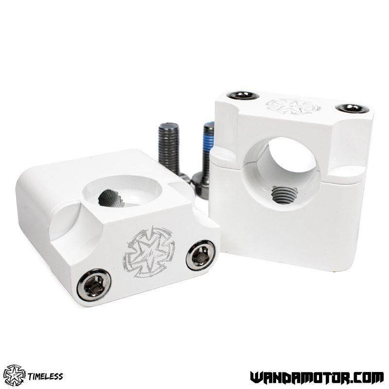 Handlebar fastener kit Timeless Monkey white